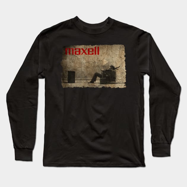 Vintage art- Maxell Long Sleeve T-Shirt by manganto80s